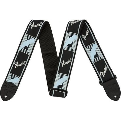 Fender 2'' Monogrammed Black/Light Grey/Blue Колан за китара (0990681502)