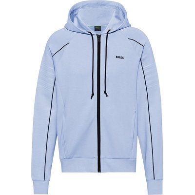 HUGO BOSS Суичър Boss Men's Saggy Green Full Zip Cotton Zip Hoodie - Open Blue 498