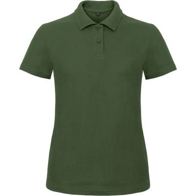 Dámska polokošela B&C Basic zelená
