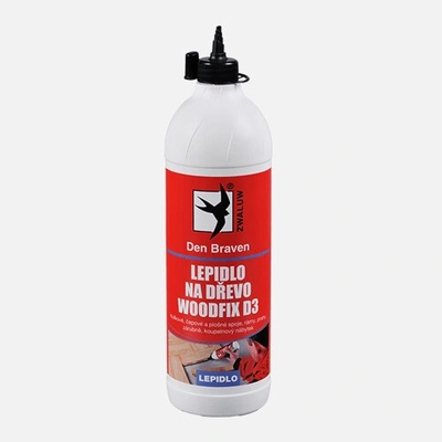 Debbex Lepidlo na dřevo WOODFIX D3 Varianta: Lepidlo na dřevo WOODFIX D3 1 kg kbelík bílá, po vytvrzení transparentní