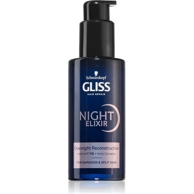 Schwarzkopf Gliss Night Elixir еликсир без отмиване за цъфтяща коса 100ml