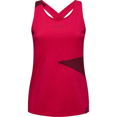 La Sportiva Дамски потник с широка презрамка La Sportiva Women's Twist Top - Azalea / Redwood - размер XL (916-2226-0715)