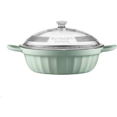 BUYDEEM multifunkčný hrniec z hliníkovej zliatiny, 3,8L, 28cm, model CP181,farba zelená CP181-CG