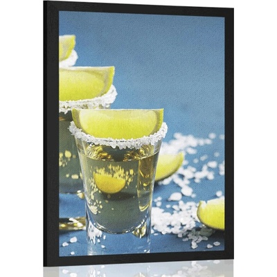 Plakát mexická tequila - 20x30 black