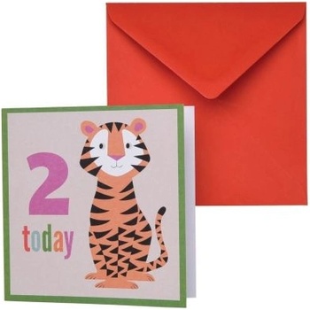 Rex London - Картичка за втори рожден ден - Тигърчето Теди (26410)