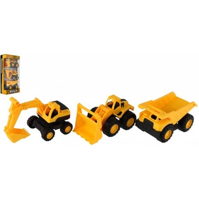 Teddies auto stavební 3 ks na volný chod