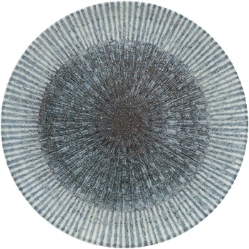 Saturnia Чиния за сервиране SATURNIA Space, 31 см, сивo-синя (22017/ZSPACE)