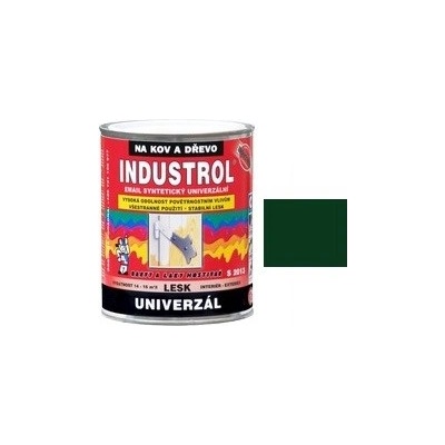 Barvy a laky Hostivař Industrol S 2013 vrchná syntetická farba 5400 tmavo zelená 0,75 l
