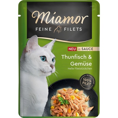 Miamor Feine Filets v omáčke tuniak a zelenina 6 x 100 g