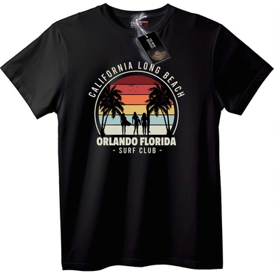 NOONEBRAND Тениска California Long Beach Сърф Клуб - 5XL, White