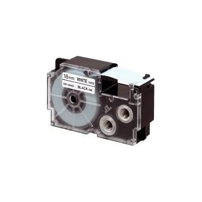 Casio XR-12X1, 12mm x 8m, čierna tlač/priehľadný podklad, originálna páska