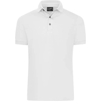 Daiber JN 1302 / Мъжка поло тениска slim fit от джърси - бяла XL (02130200104)