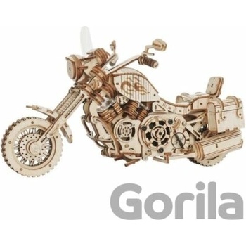 Robotime Drevené 3D mechanické puzzle Motorka Cruiser 420 ks
