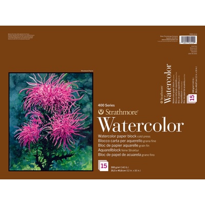 Strathmore 400 Series Watercolour Скицник 15 30, 5 x 40, 5 cm 300 g (P472-12-4)