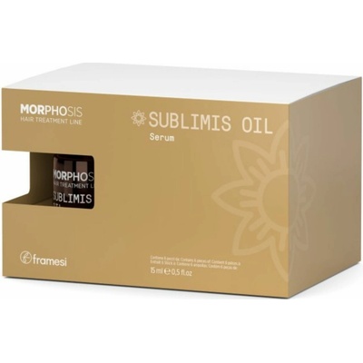 Framesi Morphosis Sublimis Oil intenzivně hydratační sérum na vlasy 6 x 15 ml