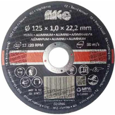 kotouč řezný na hliník, 125x1,0x22,2mm,MAGG