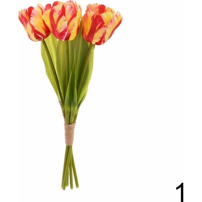 Kytica tulipán 35cm červeno/žltá 248872CZL