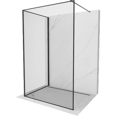 Mexen Kioto преграда за душ Walk-in 110 x 70 см, черна рамка, черно - 800-110-212-70-70-070 (800-110-212-70-70-070)