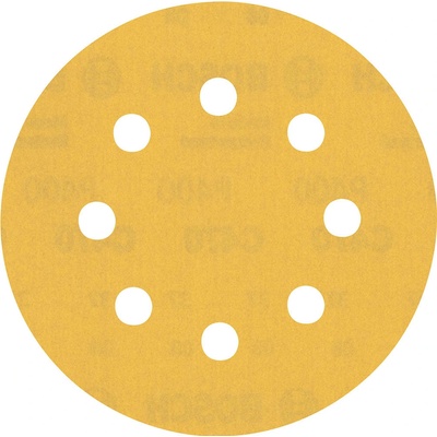 BOSCH Brúsny papier EXPERT C470 s 8 otvormi, 115 mm, zrnitosť 400, 5 ks 2608900801