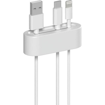 Hama 00020568 органайзер за кабели Бюро Държач за кабел Бяла 2 броя (000205680000) (000205680000)