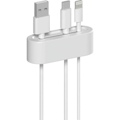 Hama 00020568 органайзер за кабели Бюро Държач за кабел Бяла 2 броя (000205680000) (000205680000)