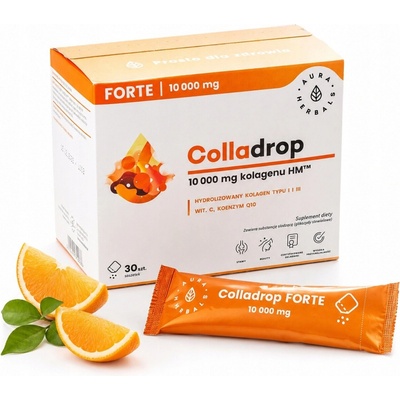 Aura Herbals Colladrop Forte Marine Collagen 10000 mg 30 sáčků