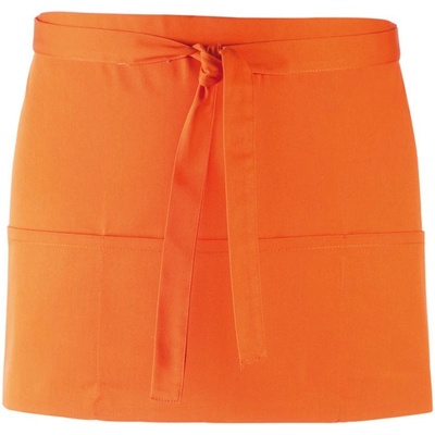 Premier Zástěra Colours PR 155 do pasu s kapsou krátká COT-39015523599 Oranžová