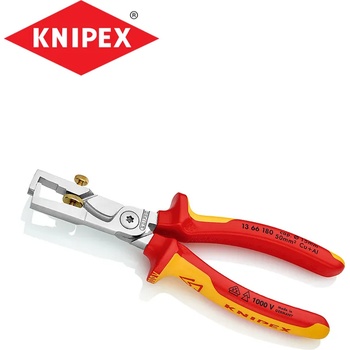 KNIPEX Изолирани Клещи за оголване на кабели 180 мм / knipex 13 66 180 / (kni 13 66 180)