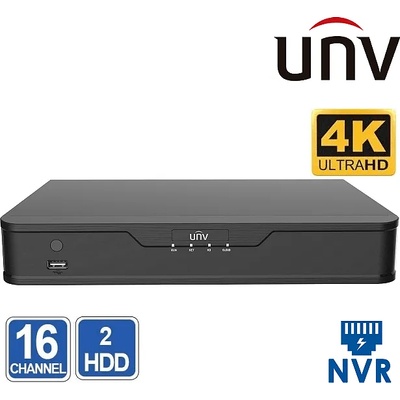 Uniview NVR302-16S 4K 8MP - 16-канален 256Mbps мрежови рекордер (NVR302-16S)