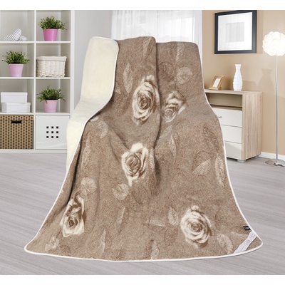 Bellatex Evropské meríno DUO deka 450g/m2 růžička 155x200