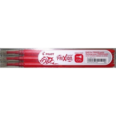 Pilot Náplň do rolleru Frixion Point červená 0,25mm vymazatelná 3 ks PFRBP3