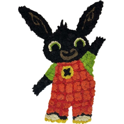Mechový obraz - Zajo JAJO Velikost: 50cm x 36cm