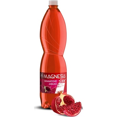 Magnesia Red Granátové jablko jemně perlivá ochucená minerální voda 6 x 1,5 l