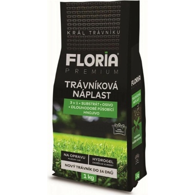 Trávníková náplast 3 v 1 Floria travní směs 1 kg