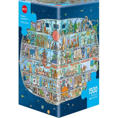 Heye Пъзел Heye от 1500 части - Космически кораб, Матиас Адолфсон (29841)