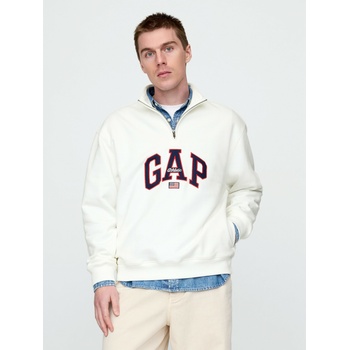 GAP Oversize суитчър с лого Americana GAP GAP | Byal | МЪЖЕ | L