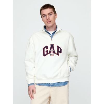 GAP Oversize суитчър с лого Americana GAP GAP | Byal | МЪЖЕ | L
