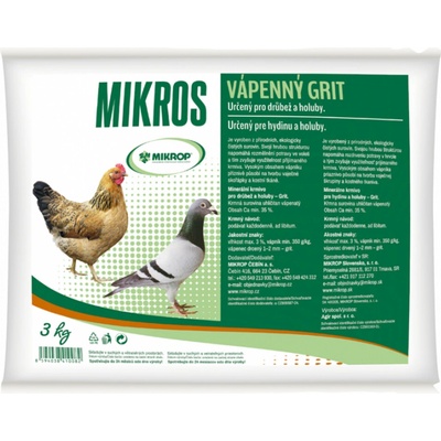 Mikros Vápenný grit 3 kg – Zboží Dáma