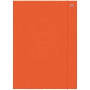 Interdruk A4+ orange cardboard folder with elastic band