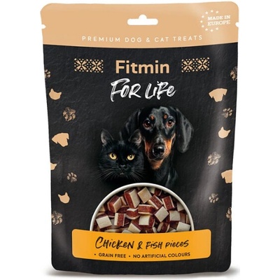Fitmin For Life Kuřecí kousky s rybou 70 g