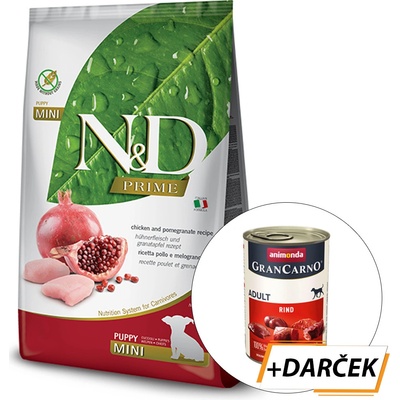 N&D dog PRIME Puppy mini & Medium chicken & pomegranate 7 kg