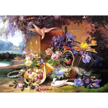 Castorland - Puzzle Elegant still life with flowers New colection - 2 000 piese