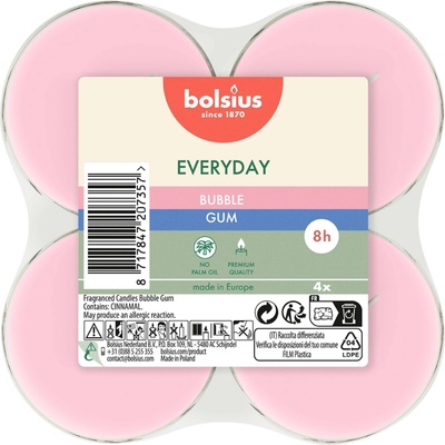 Bolsius MAXI BUBBLE GUM 4 ks