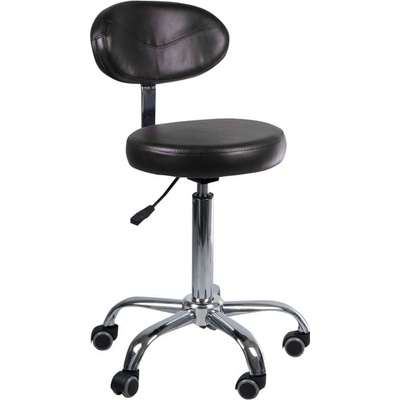 Beauty System kosmetická stolička s opěradlem BD-9934 černá