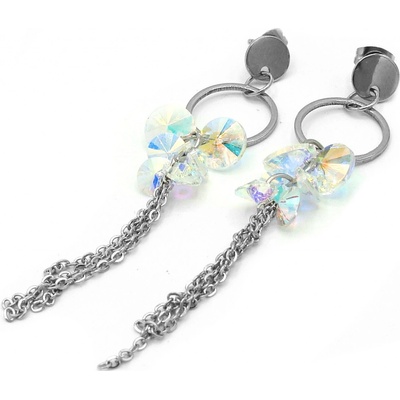 Steel Jewelry náušnice DÁMSKÉ DLOUHÉ Chirurgická ocel NS240169