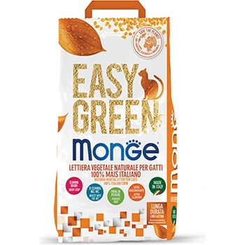 MONGE Easy Green Ecological Corn - екологична тоалетна на растителна основа, подходяща за котки от 100% италианска царевица 3, 8 кг, Италия - 5011