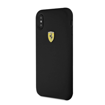 Ferrari Силиконов калъф Ferrari Apple iPhone X/XS SF, черен (FESSIHCPXBK) (FESSIHCPXBK)