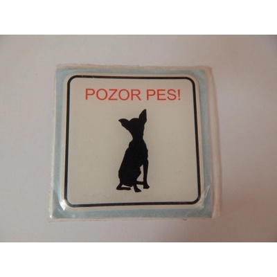 Samolepka Pozor pes!