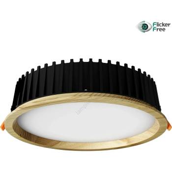 Image 1 of APLED APLED-LED Лампа RONDO WOODLINE LED/18W/230V 3000K Ø 26 см бор масивнo дървo (AP0186)