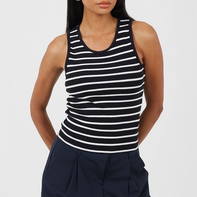 Brave Soul Women's Tank Vest - Black/Cream